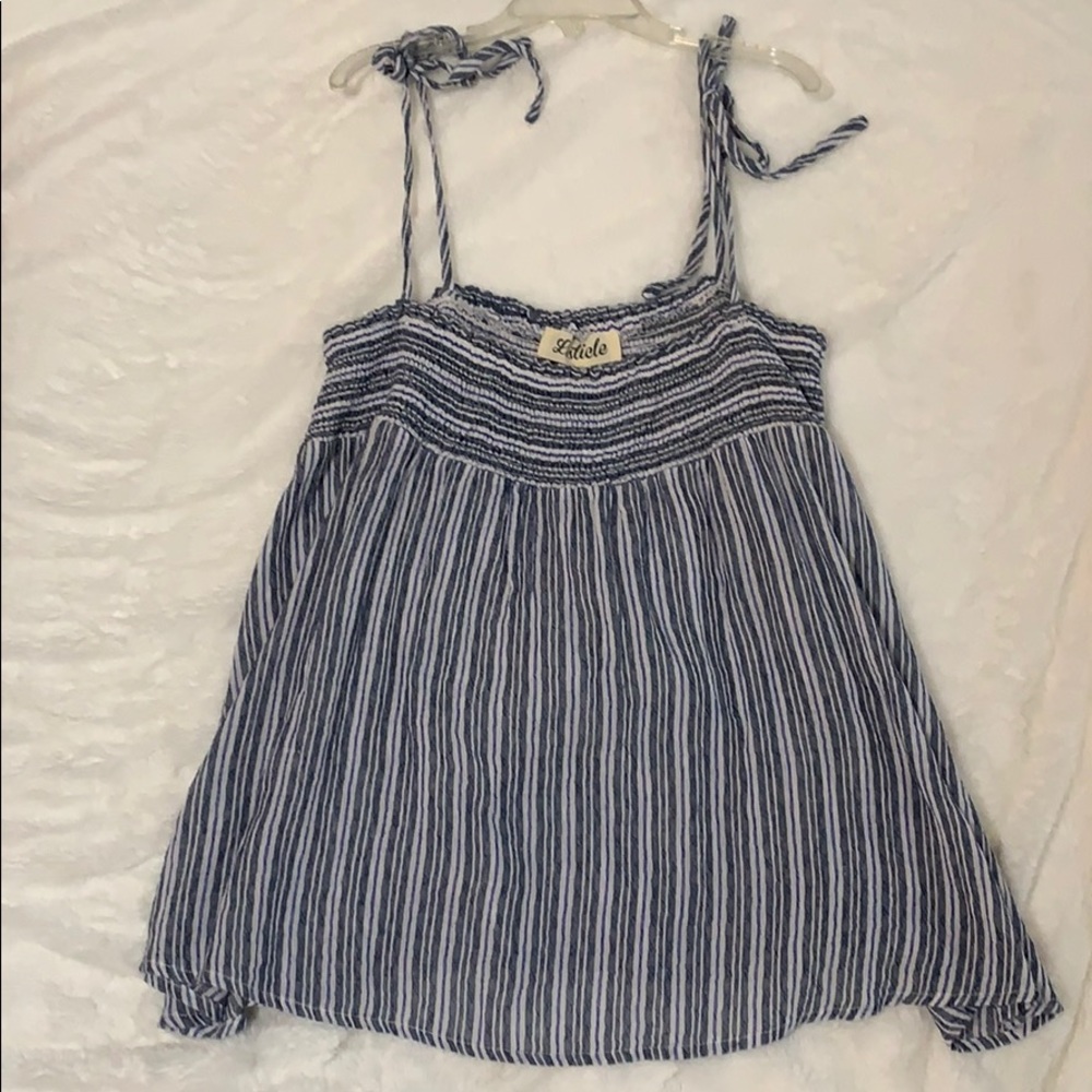 Listicle Tie tank top